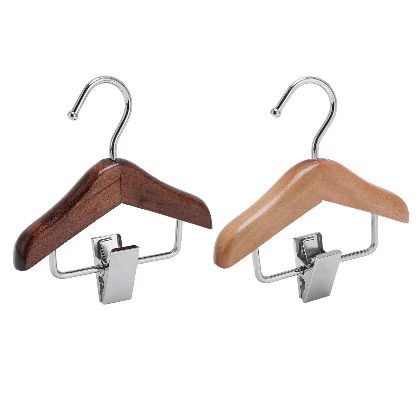 Présentoir porte-échantillons vernis à ongles, support métal et bois 2 pièces avec pinces