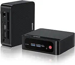 Beelink SER6 Pro Mini PC, AMD Ryzen 7 6800H (até 4,7 GHz) 8C/16T, mini computador 32GB DDR5 RAM 500GB NVME SSD, mini computador desktop 4K @60Hz tela tripla/WiFi6/BT5.2 para jogos/casa/escritório
