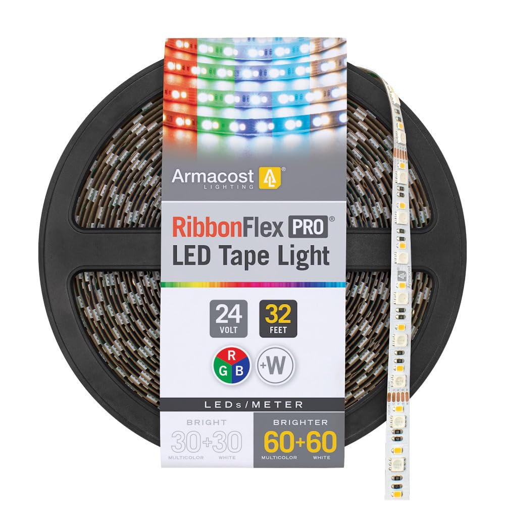 Armacost Lighting RibbonFlex Pro Multi-Color and White LED Tape Light 60 + 60 LEDs/m,32.8 ft (10m),624250