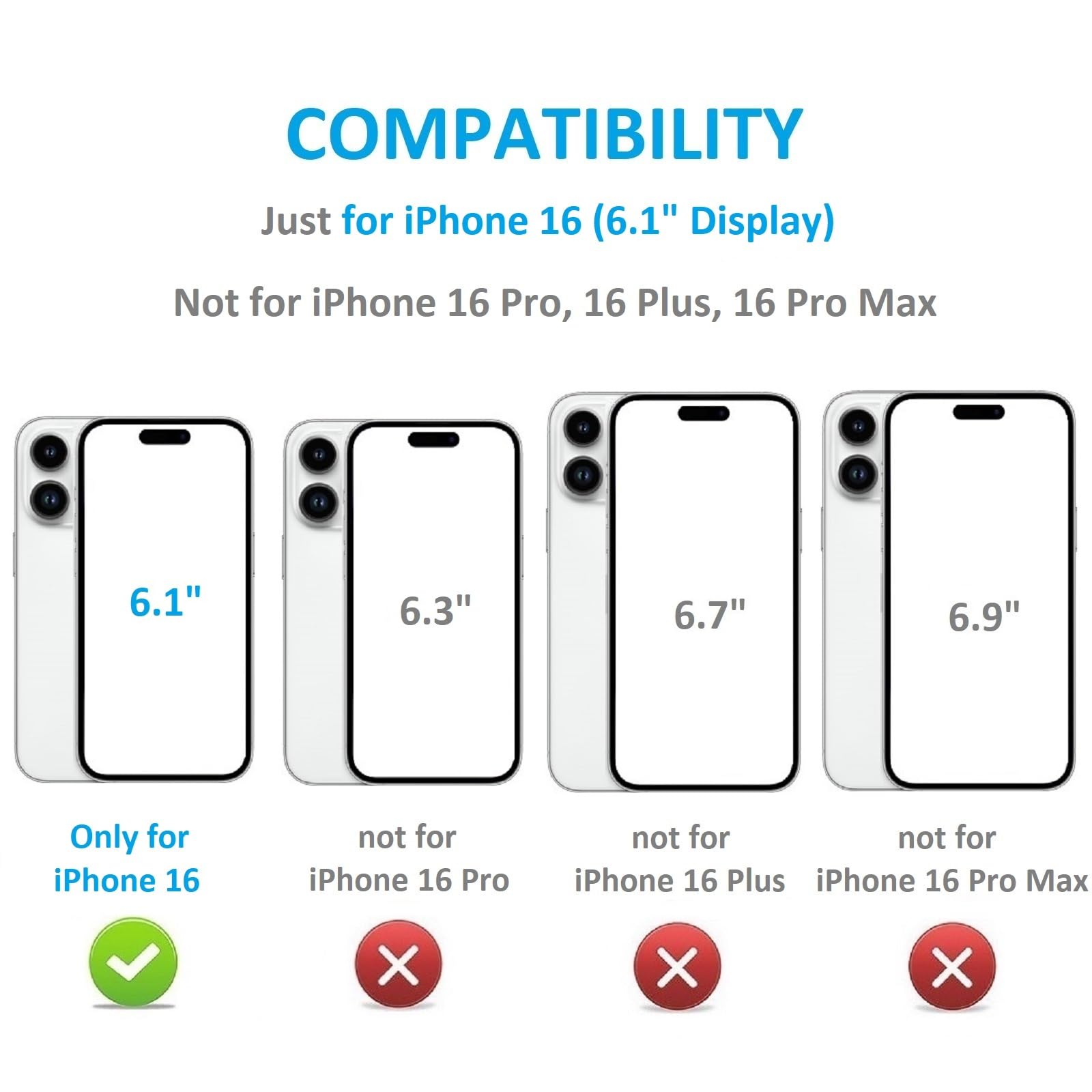 Onetop Compatible with iPhone 16 Wallet Case with Card Holder, PU Leather Kickstand Card Slots Case, Double Magnetic Clasp and Durable Shockproof Cover 6.1 Inch (Brown)