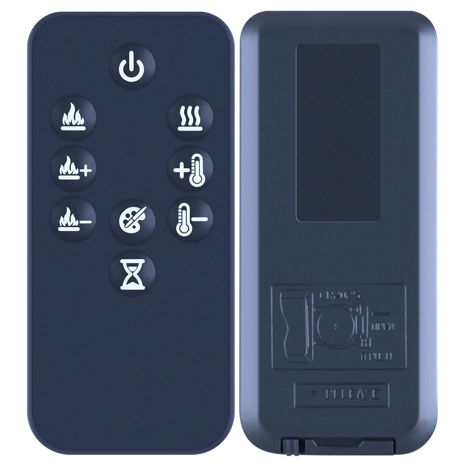 Replacement Remote Control For DIMPLEX Toluca TLC20 Electric fires 9 button, Blue