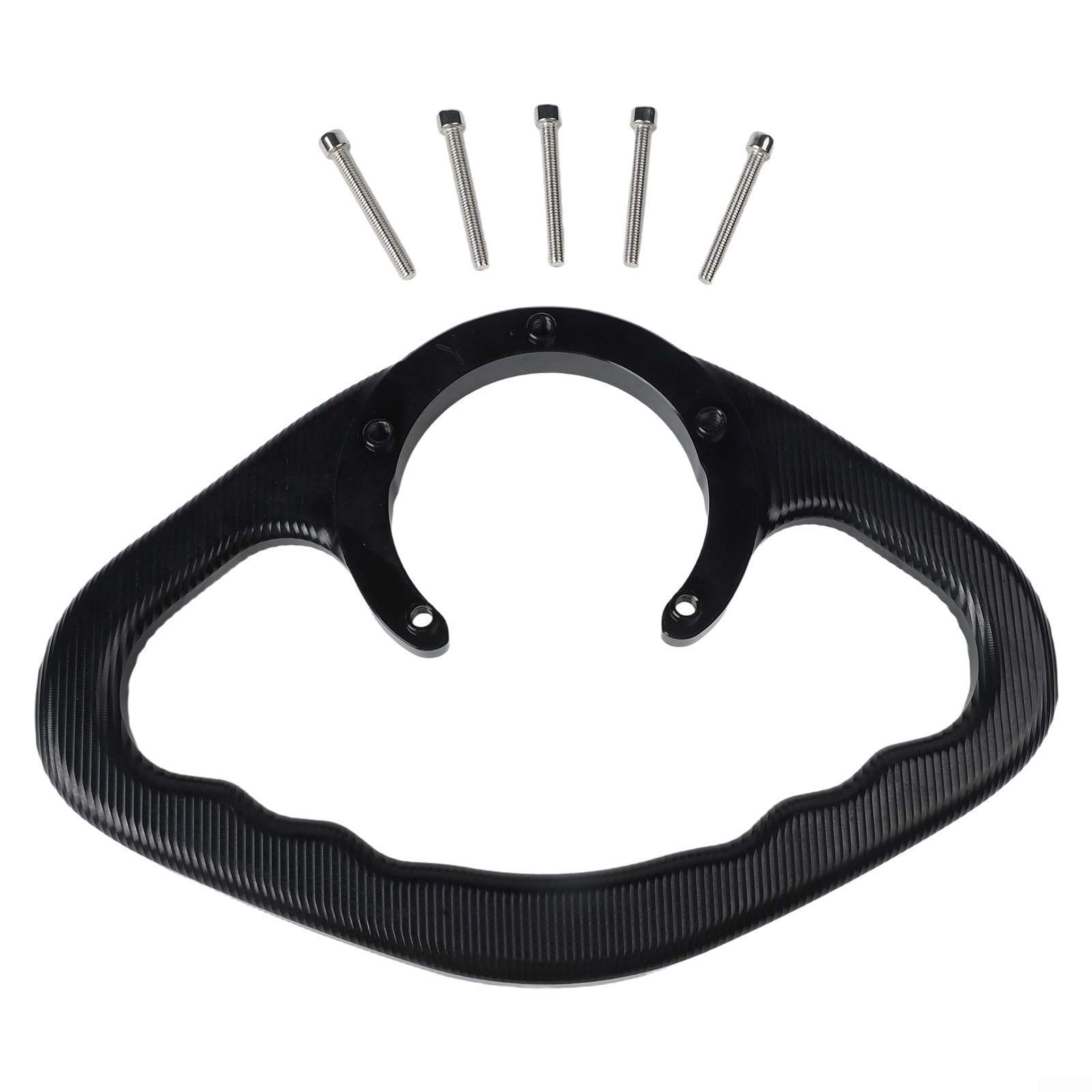 Poignée de réservoir de moto pour YZF-R1 R6 R25 R3 MT-03 MT-07 FZ1 FZ6 FZ8 XJ6 Aluminium (noir)
