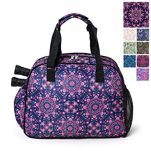 Image of Boulder Bee Pickleball Bags, Premium Pickleball Tote Bag for Girls, Women's Hand /Shoulder Gym Bag w Water Bottle Holder, with Pickleball Racquet /Paddle Holder