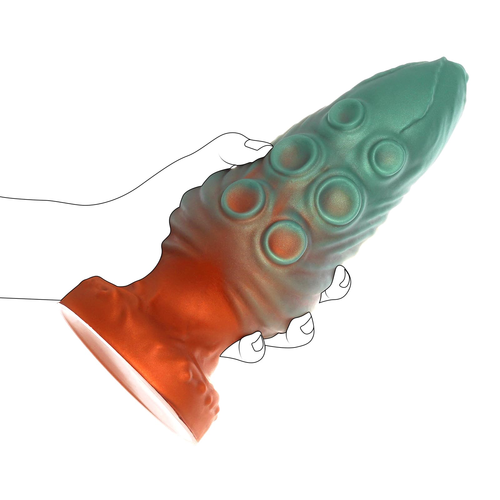 ferch Tentacle Dildo Silicone Anal Plug Prostate Massager - 8 1 Big Prostate Butt Plug Fantasy Adult Sex