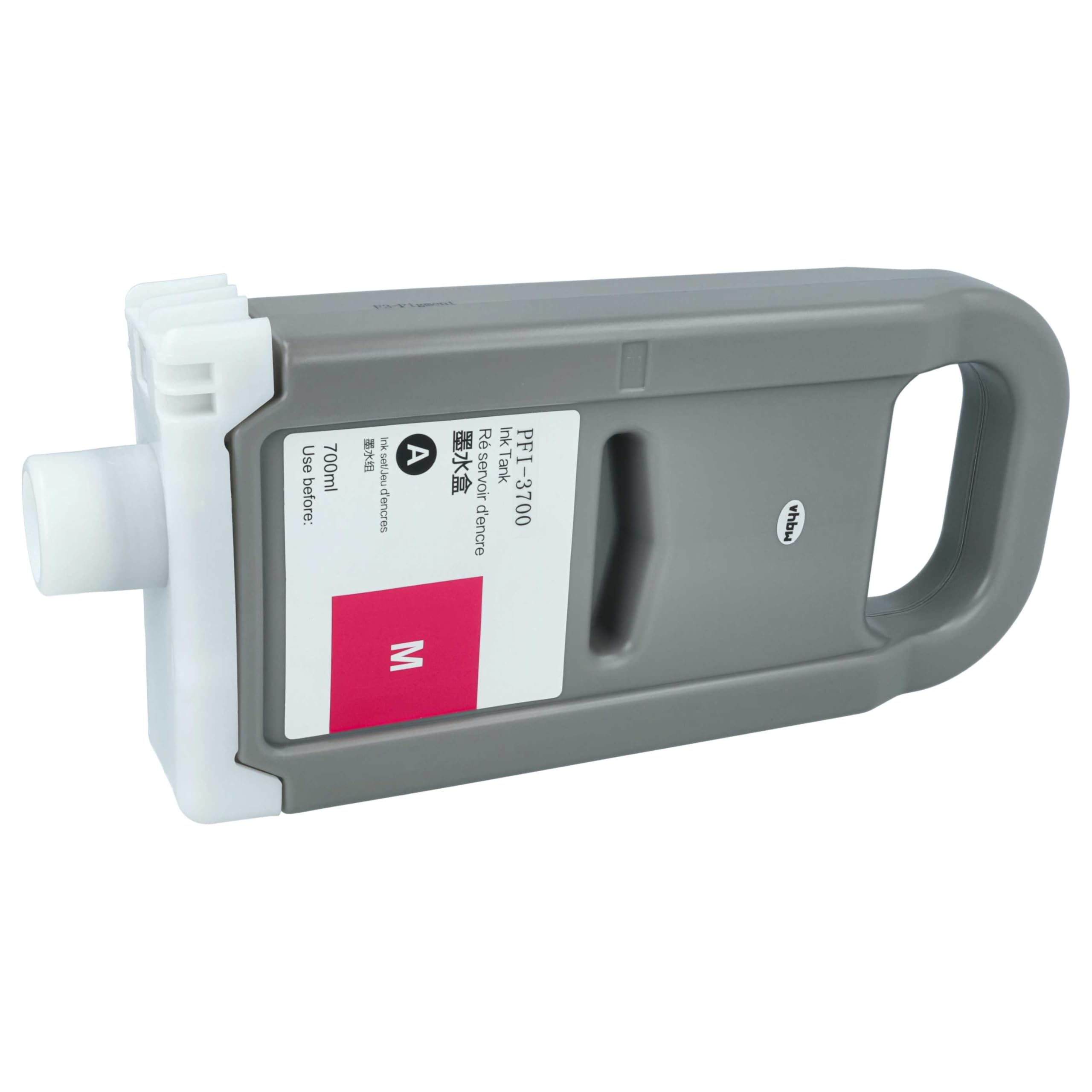 vhbw cartuccia d'inchiostro magenta sostituisce Canon PFI-3700 M (compatibile, 700 ml)