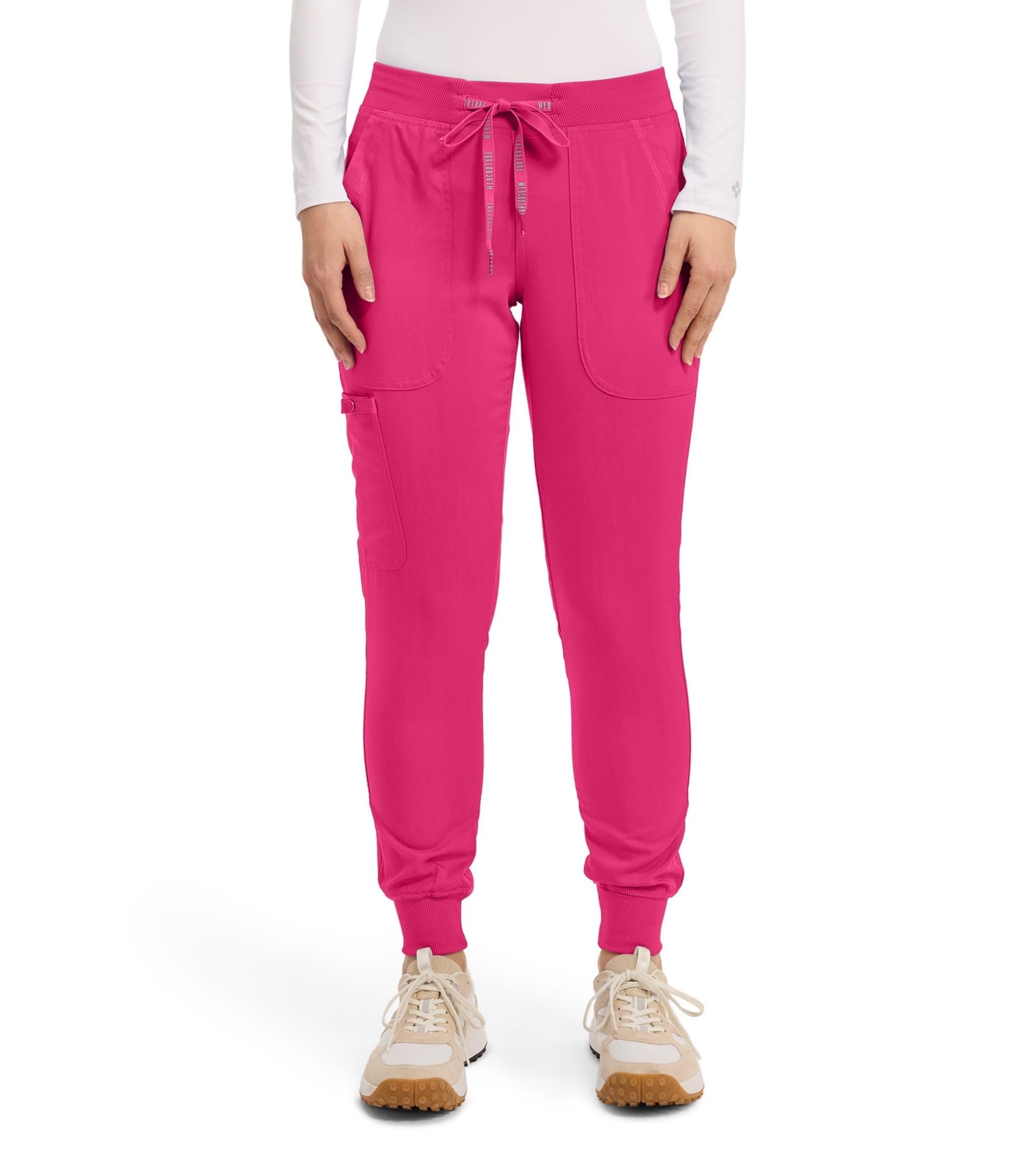 Med Couture Scrub Pants For Women Cargo Jogger Bottoms with 5 Pockets, Lightweight, Ultra Soft, 2-Way Stretch Fabric - MC7710