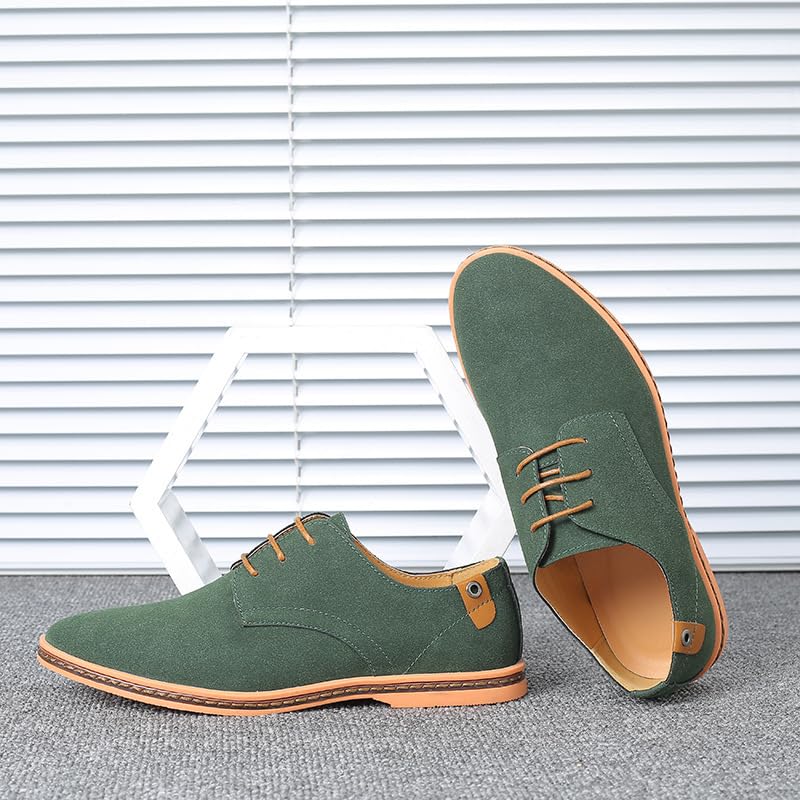 Amazon.com: CPMBFDC Men's Suede Oxford Shoes Formal Casual Walking Shoes  Men's Suede Dress Shoes Casual Lace-Up Oxford Shoes (Green,12) : Clothing,  Shoes & Jewelry