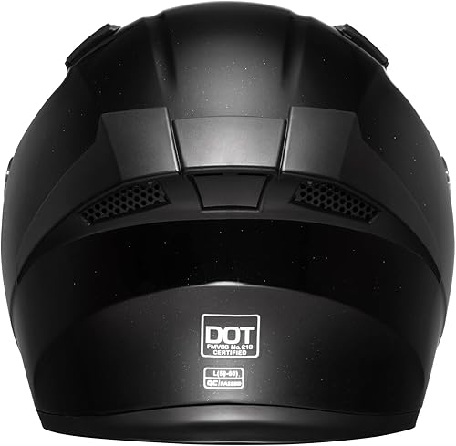 Miniatura 10 de Casco de motocicleta de cara completa con visera interna tintada y aprobado por DOT para ciclomotor, ATV Cruiser Scooter (espíritu samurái blanco, S)