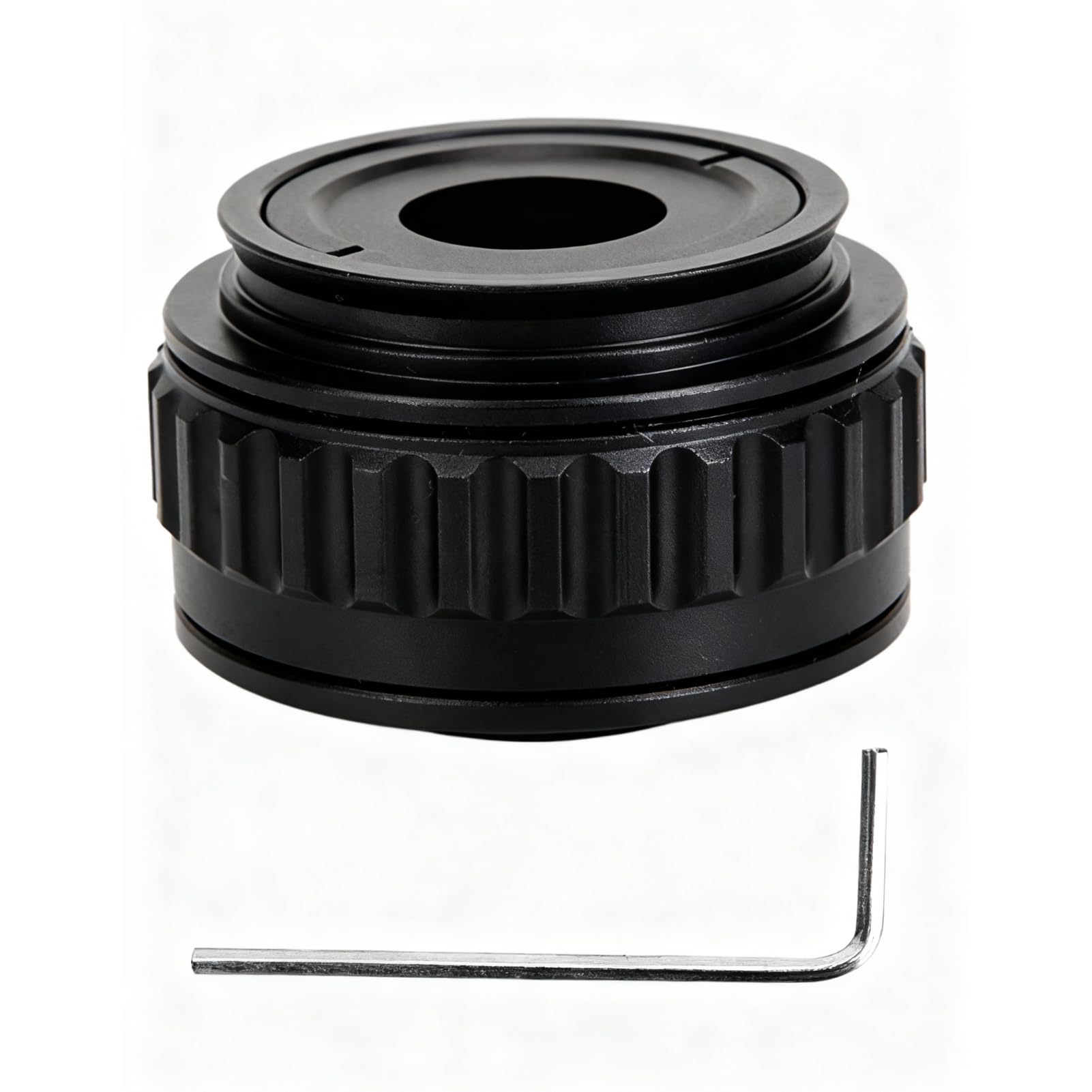 Adaptador de microscopio 0.35X, adaptador de interfaz de cámara de microscopio CTV, adaptador de lente de montura, accesorio para microscopio estéreo trinocular