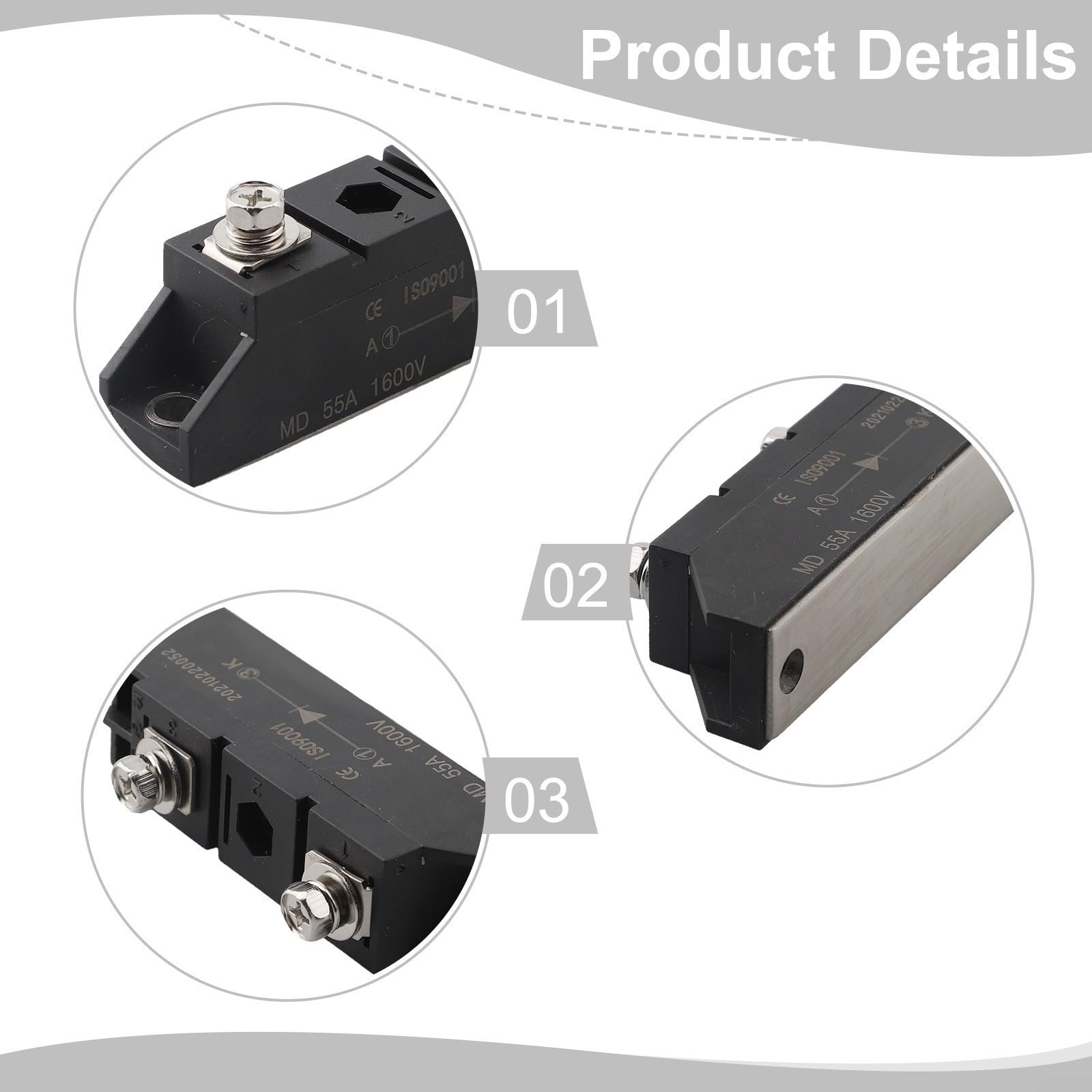 Anti-Reverse Diode Modul 55A 1600V Vollwellengleichrichter für Solar- und Photovoltaikanlagen