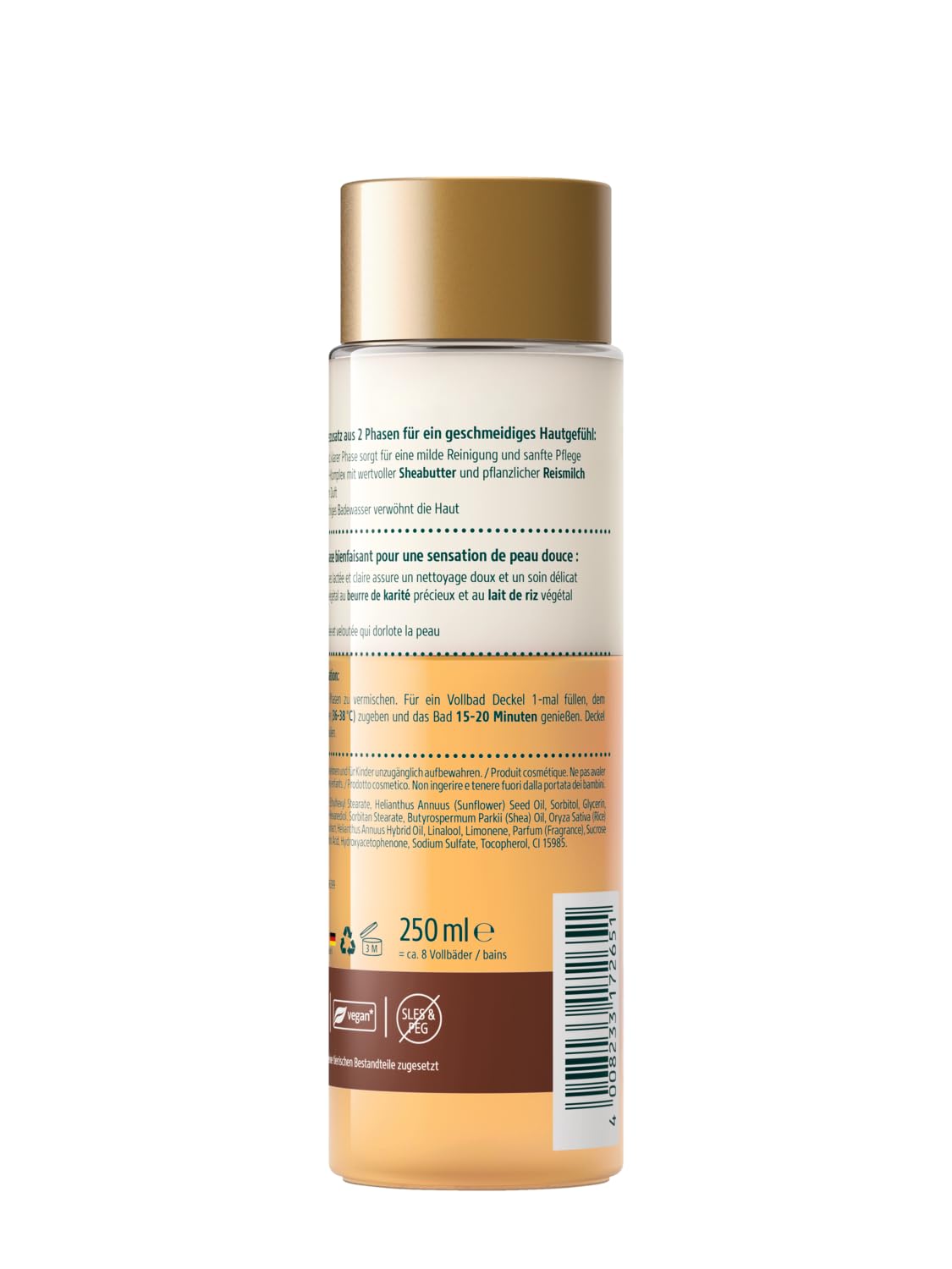Kneipp Mleczko Ryżowe Shea Olejek do Kąpieli, 250 ml