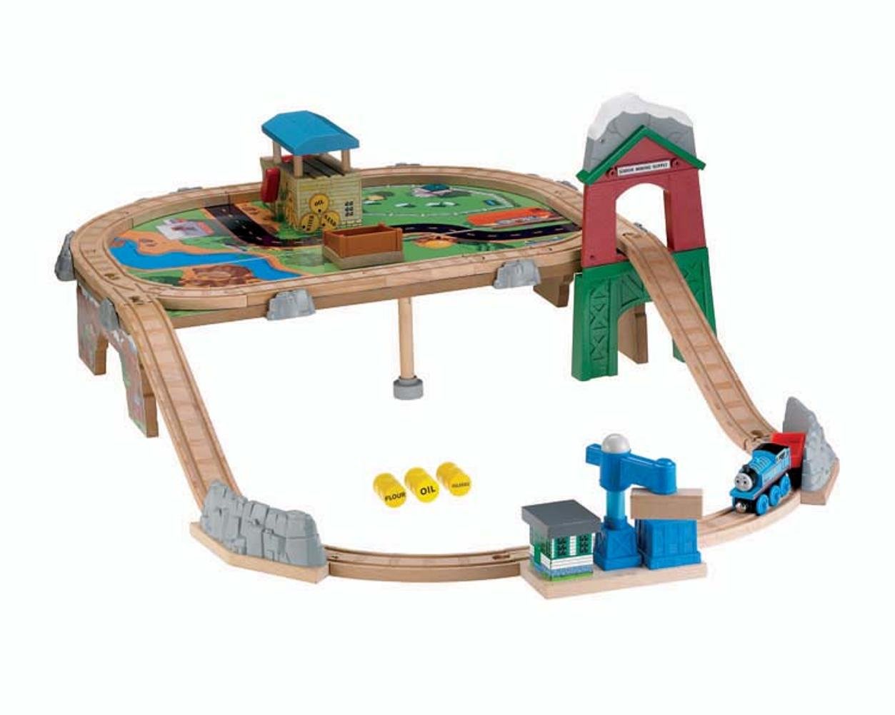 Amazon.co.jp: きかんしゃトーマス 木製レールシリーズ 山登り! ブルー  