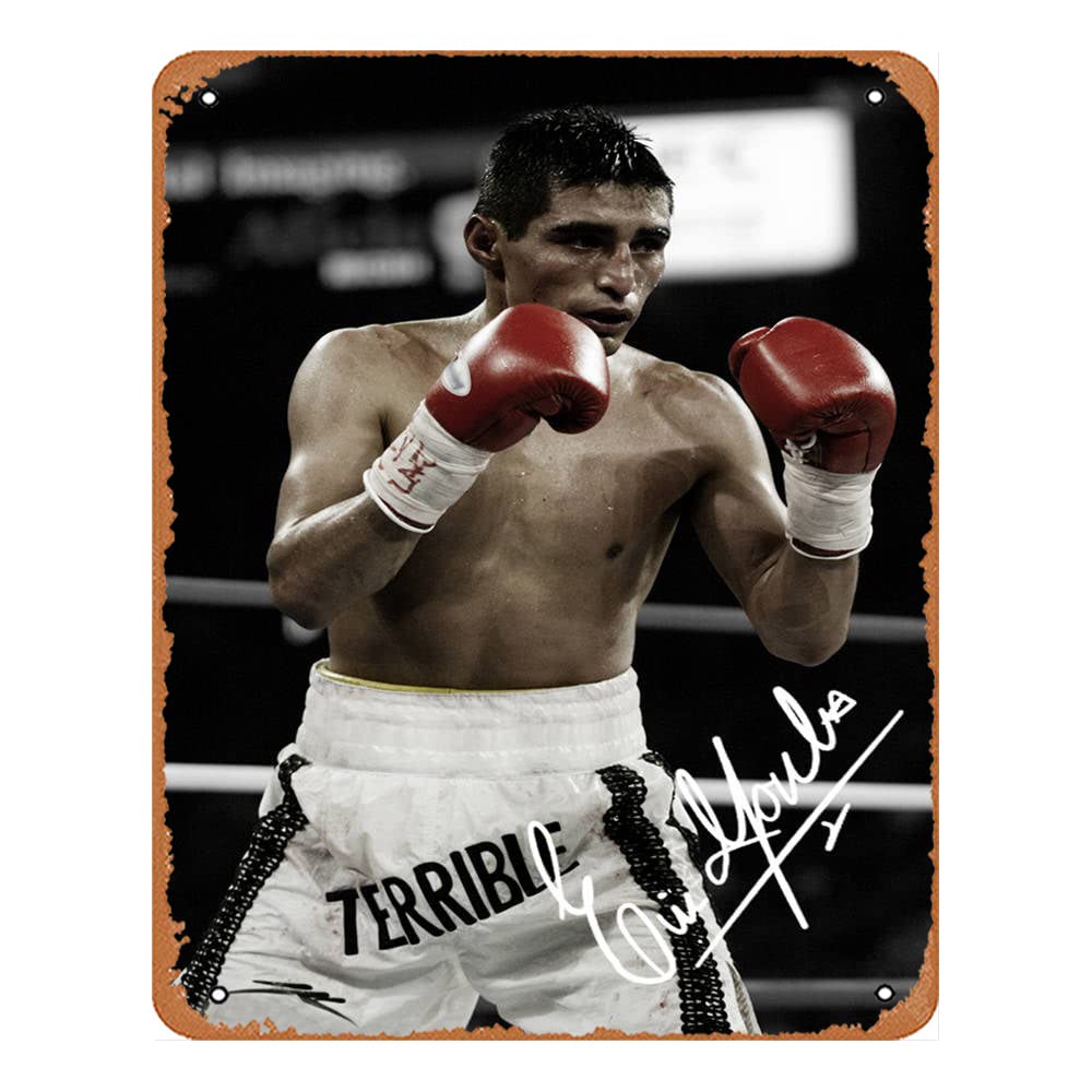 Vintage Tin Sign Erik Morales Pre Signed Photo Print-Poster Musical Bar Pub Cafe Wall Kitchen Bathroo Poster Karaoke Retro Decor Art 8x12 inch Film and Television Metal Tin Sign.