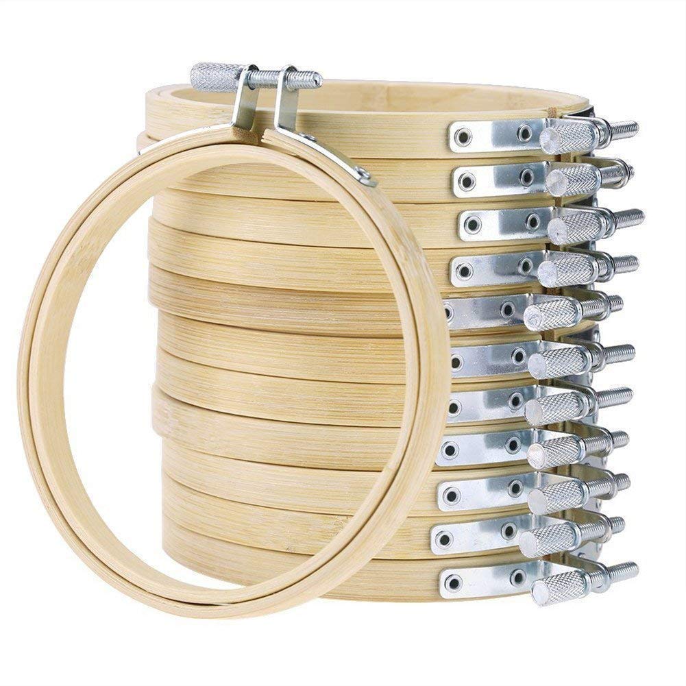 Gitohoni 2er Set Bambus Blumenreifen - Kreativringe Für Makramee, Traumfänger & DIY Deko