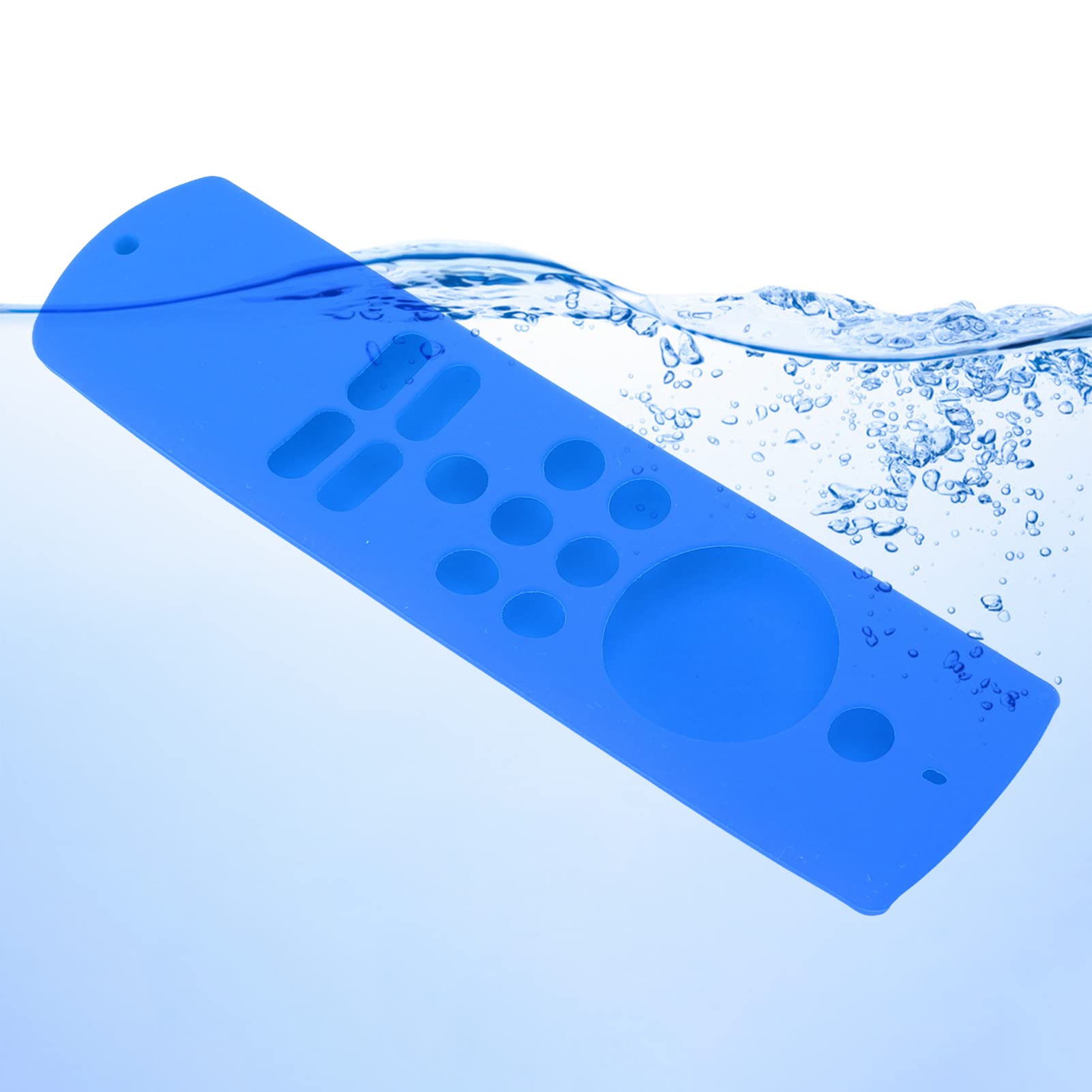 Funda Protectora para Mando a Distancia, Funda para Mando a Distancia con Correa de Mano, Fundas Antideslizantes de Silicona a Prueba de Golpes para Mando a Distancia Fire TV Stick Lite(Azul)
