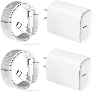 iPhone 15 Charger, iPad Pro Charger, 20W USB C Fast Charger for iPhone 15/15 Pro/15 Pro Max/15 Plus, iPad 12.9/11/10.9 inch, iPad Air 5th/4th, iPad Mini 6th, 10th Gen, 6.6ft USBC Charging Cable
