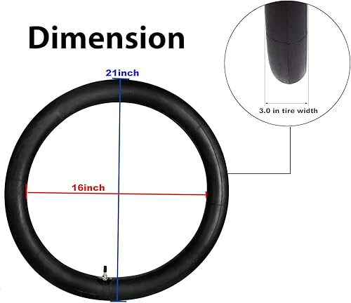 Miniatura 6 de Tubo interior de alta resistencia 2.75/3.00-16 80/100-16 tubos de motocicleta con vástago de válvula recto TR4 reemplazo para XR 75 80 CRF 80F Dirt