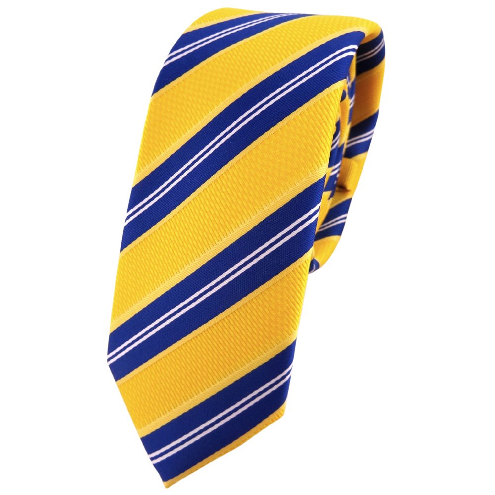 Cravatta a Righe Blu Scuro e Arancione | Cravatta Gentiluomo