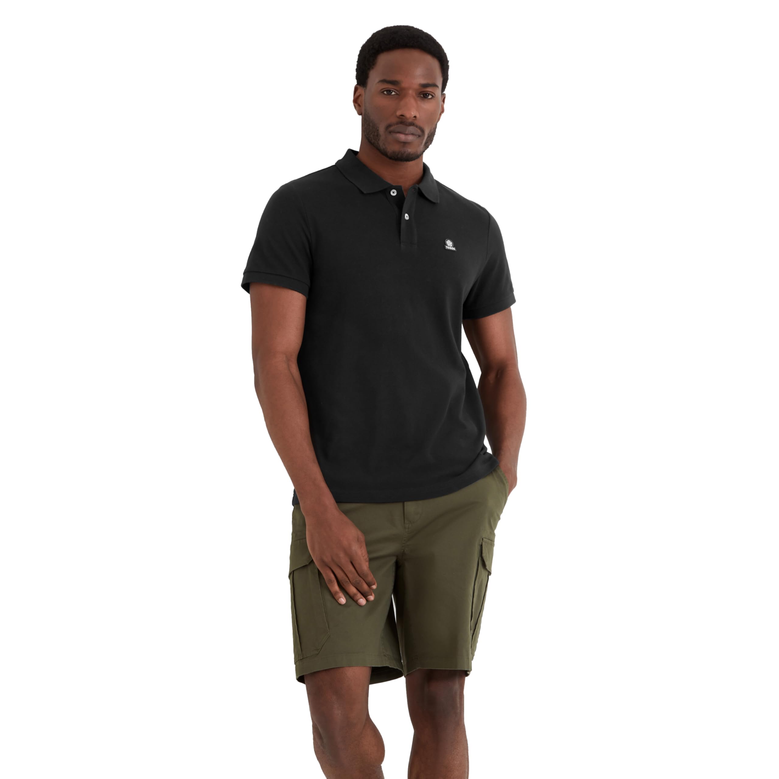 TOG24 - Men's Polo Shirt - Cotton - Black - M
