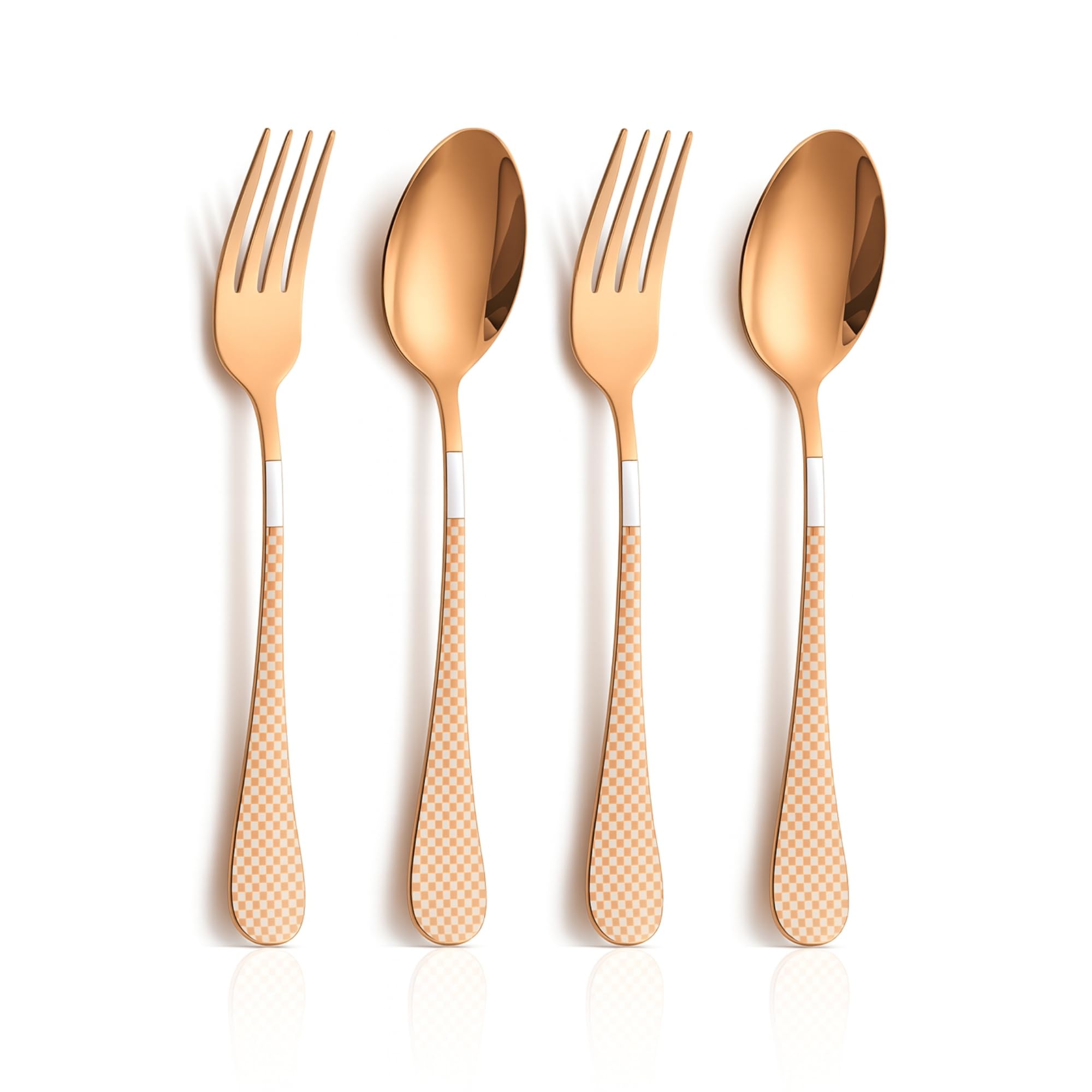 Korean Flatware Set - 4 Piece Stainless Steel -18