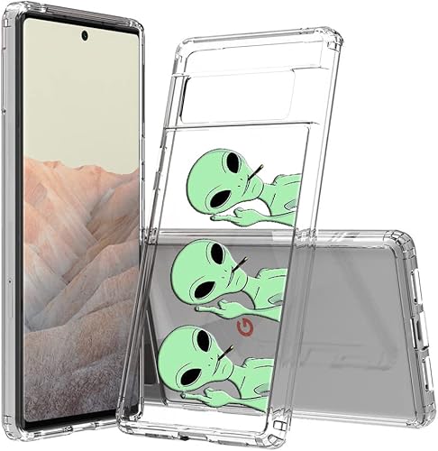 Miniatura 2 de Funda para mujeres y niñas, a prueba de golpes, protector de cámara, antideslizante, colorido, 3D, lindo, transparente, con diseño de estampado de