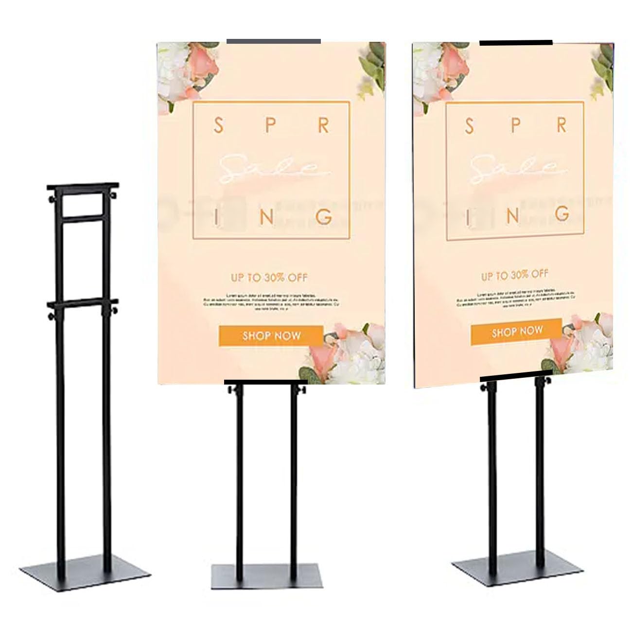 Soporte para Carteles Soporte para Carteles Soportes para Carteles Soporte para Carteles de Metal Ajustable Tablero para Carteles Ajustable Tablero para Carteles Negro