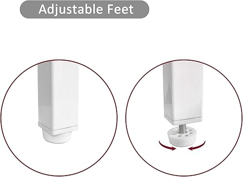 Miniatura 7 de IANIYA Mesa auxiliar moderna de mediados de siglo, mesa de centro pequeña de madera con patas de metal macizo, adecuada para sala de estar, Parte