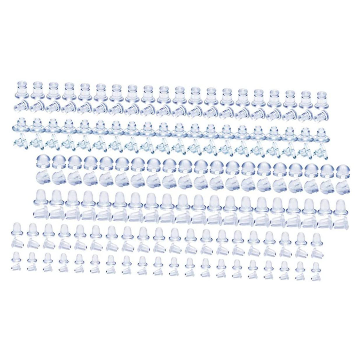 EXCEART 4 Scatole Di Fermagli Per Orecchini in Silicone Per Fermagli Per Orecchini Antiscivolo i Per Kit Per La Creazione Di Accessori Per