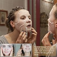 Vista 7 de ZJchao Rodillo masajeador facial, antienvejecimiento, masaje facial, masajeador de belleza, varita masajeadora de piel, dispositivo de belleza