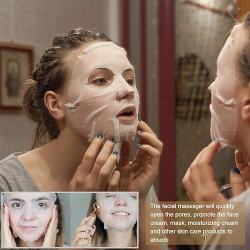 Miniatura 7 de ZJchao Rodillo masajeador facial, antienvejecimiento, masaje facial, masajeador de belleza, varita masajeadora de piel, dispositivo de belleza