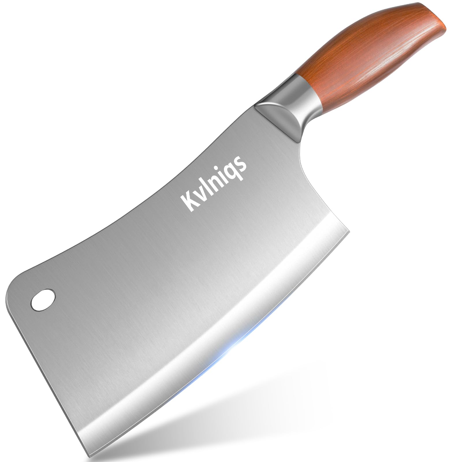 7-inch Butcher Knife Meat Cleaver, Heavy Duty Bone Chopper, Multipurpose Kitchen Chef Knife Chopping Bone, Professional Grade High Carbon Stainless Steel Blade with Full Tang Ergonomic Non-Slip Handle