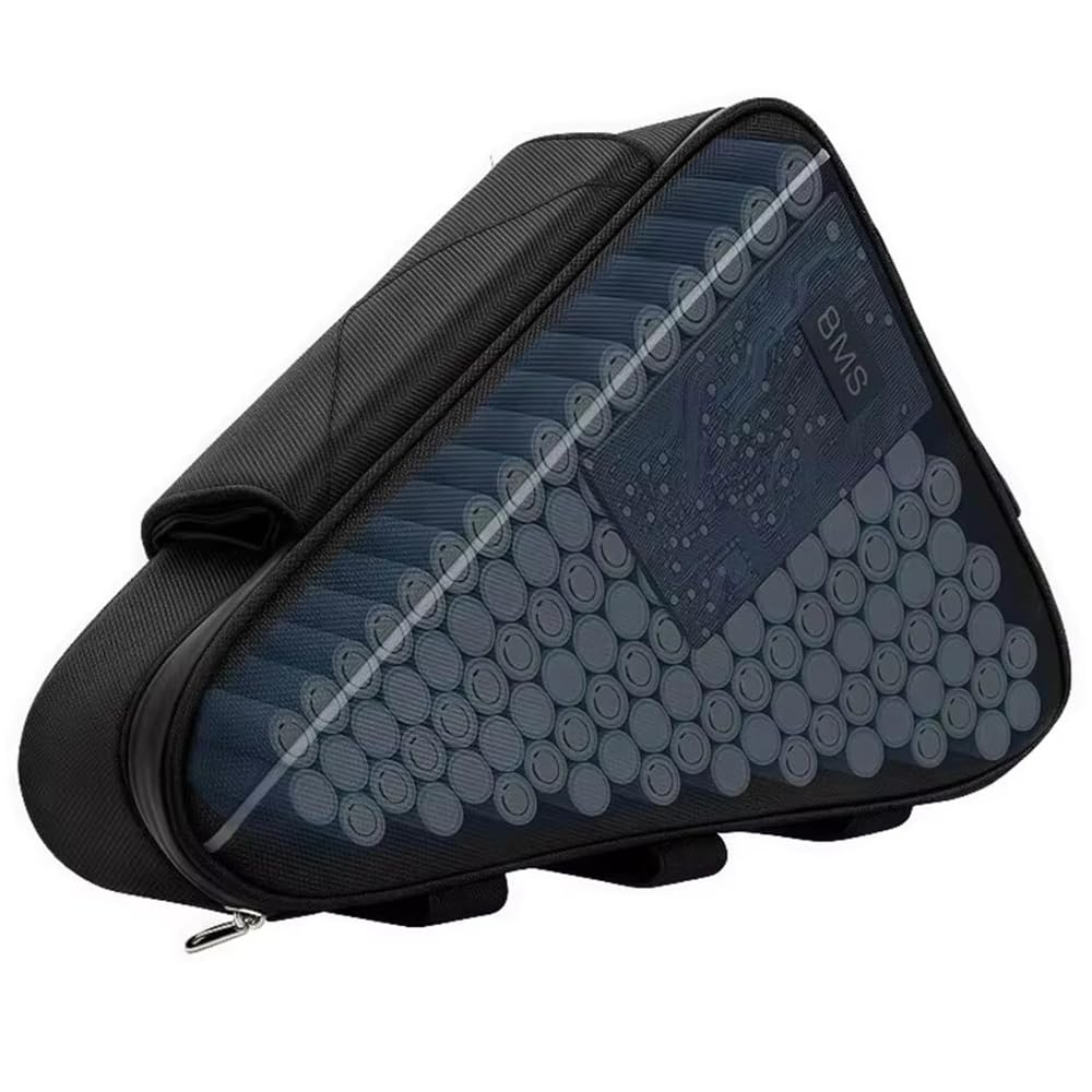 Batterie Triangulaire 52 V 45 Ah avec BMS pour vélo électrique | pour kit de roue avant/arrière de vélo électrique de 2 000 W, 1 500 W, 1 000 W et 750 W