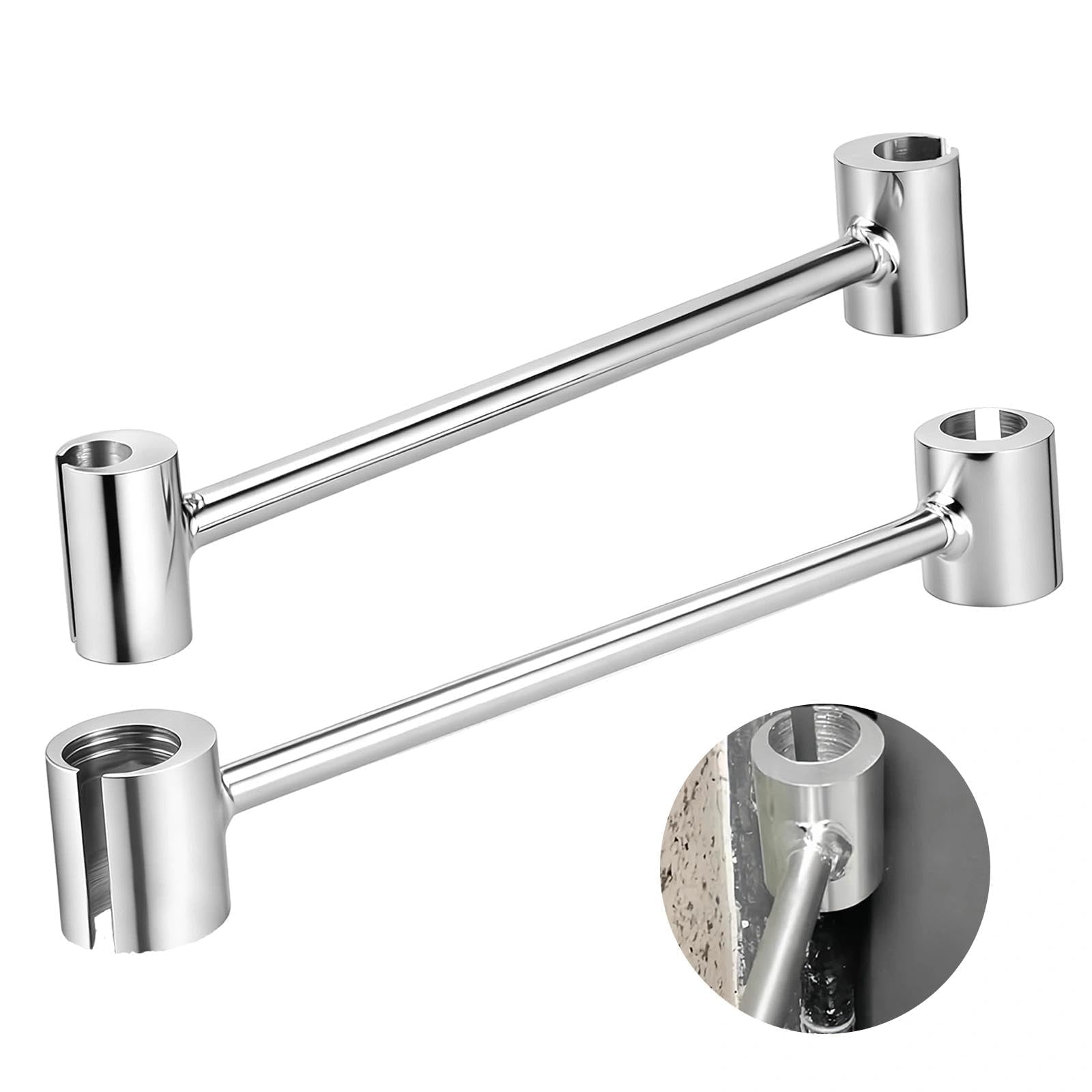 PARFCO 2 Piezas Herramienta de Ajuste de Bisagras, Llave de Reparación de la Bisagra de la Puerta con una Distancia de 14-18 mm y 23-25 mm, para Ajuste de Ranuras de Puerta