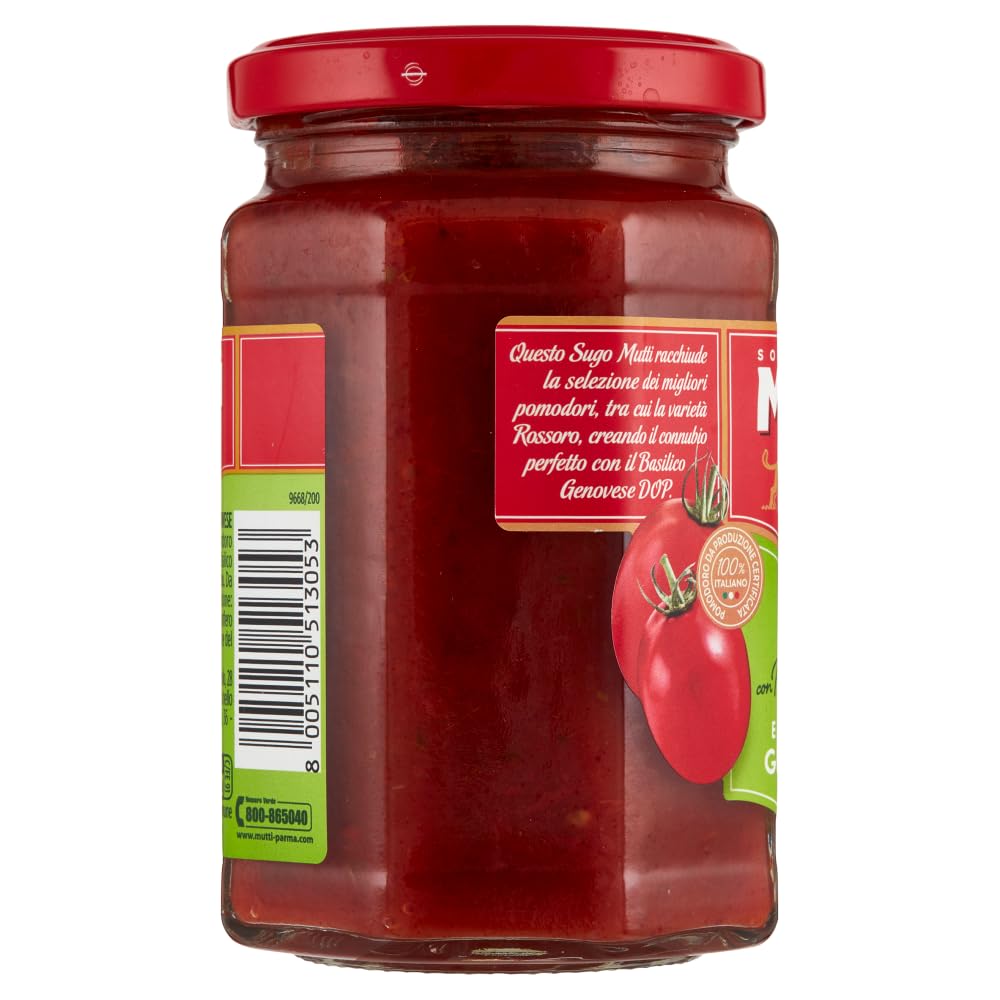 Italian Gourmet Bundle - Salsa de tomate y albahaca (12 x 280 g) + Polpa italiana Gourmet gratis – Sugo italiano con Pomodoro Rossoro & Basilico Genovese DOP, pasta y reserva, 3,36 kg