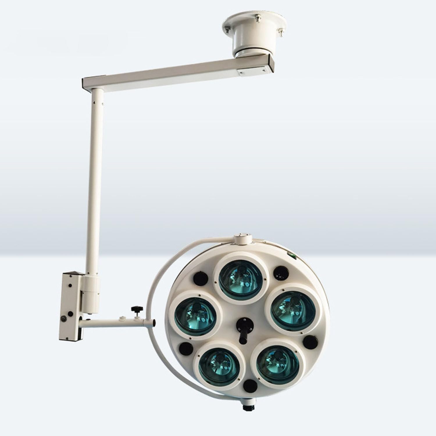 Lámpara LED Quirúrgica Dental Techo,Lámpara Sin Sombras Quirófano,25 W,Temperatura Color Ajustable,60.000-120.000 Lux,para Implantes Dentales/Clínica/Otorrinolaringología/Ginecología