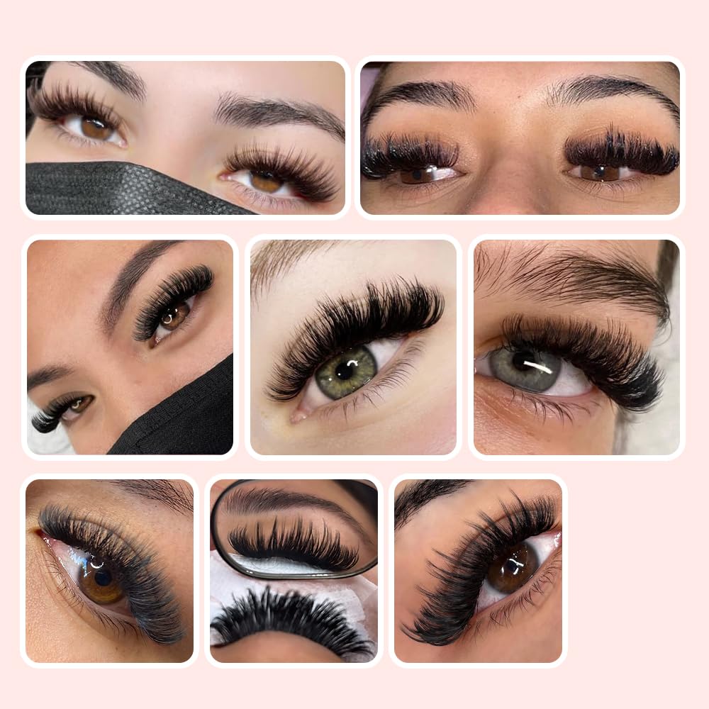 Extension Ciglia Classico Singole One to One Lashes 0.03-0.20mm B C CC D J Curl 8-15mm Naturali Individuale Finte Ciglia Volume Russo Professionale Eyelash Extensions
