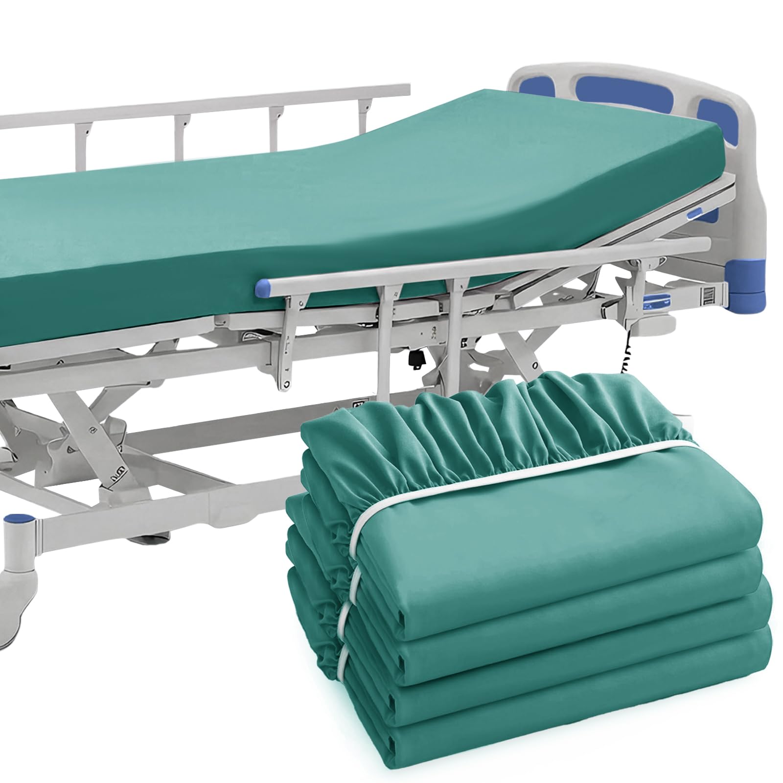Hospital Fitted Sheets - Aqua Blue -17