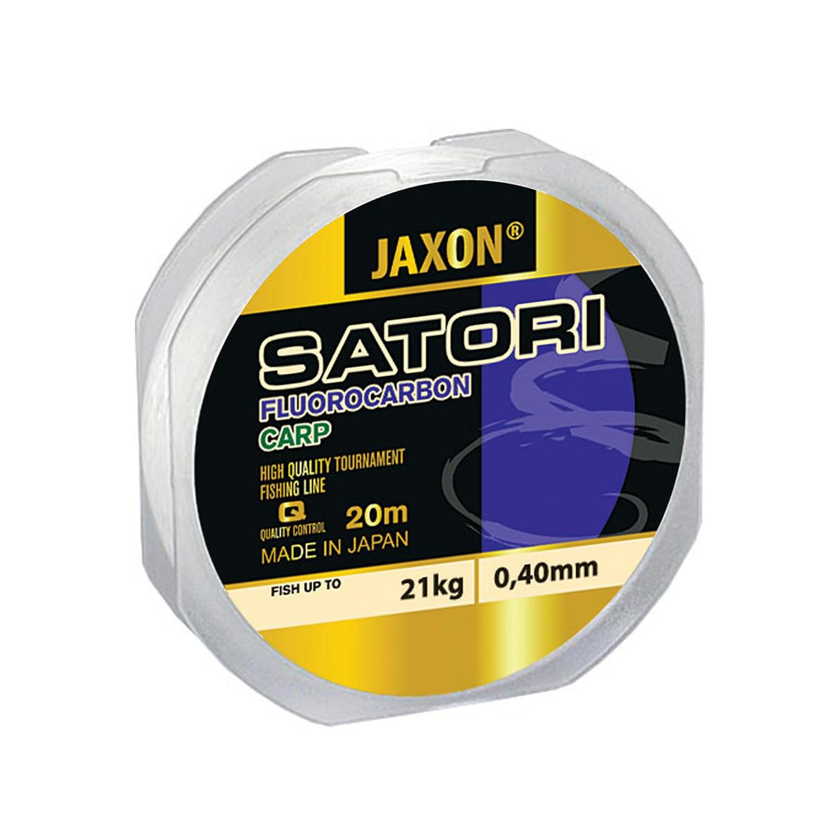 Lenza In Fluorocarbonio Jaxon Satori Premium, Bobina 20 M, Diametri 0,10-0,60 Mm, Invisibile In Acqua, Made In Japan