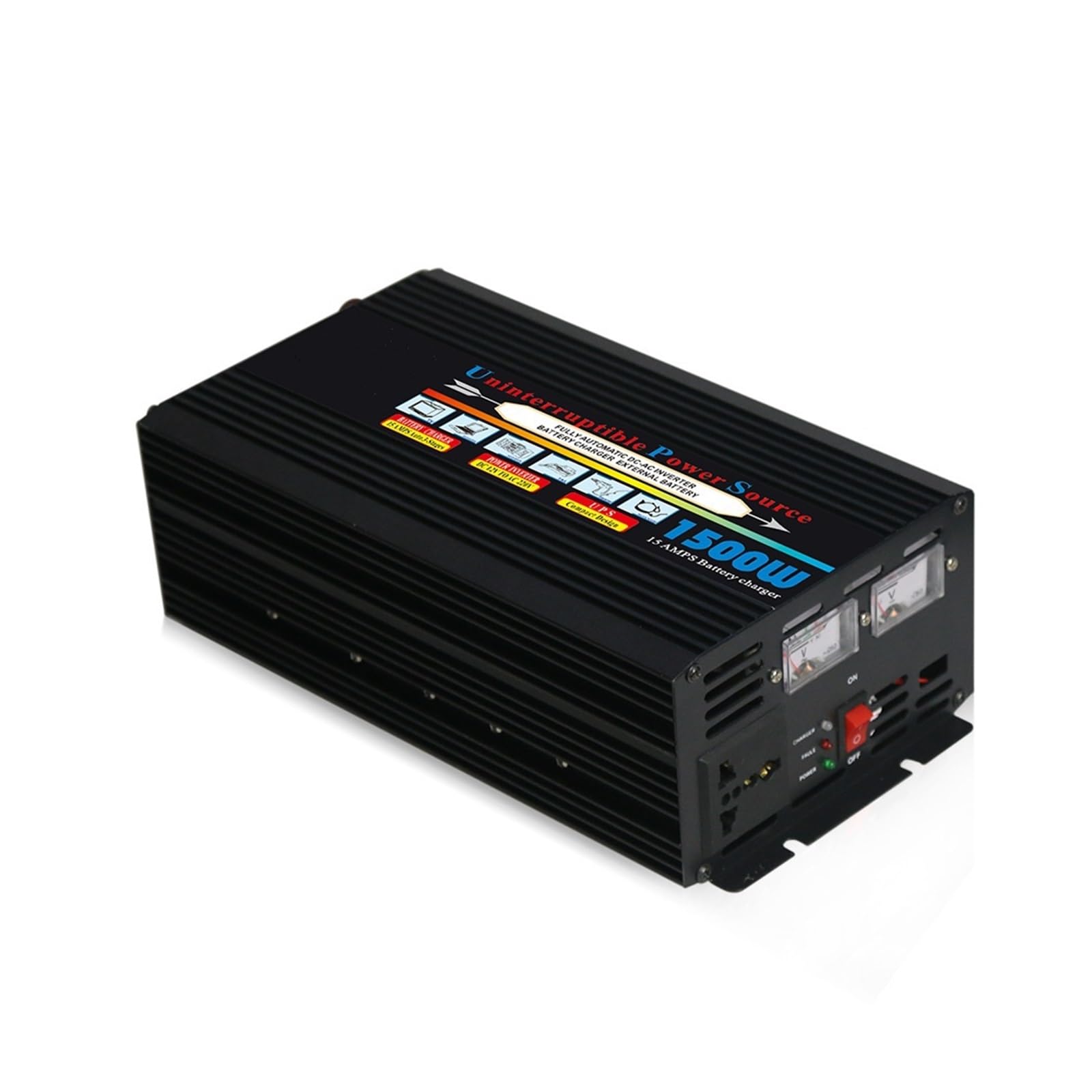 Onduleur 24V 220V 1500W avec chargeur UPS intégré pour système hors réseau