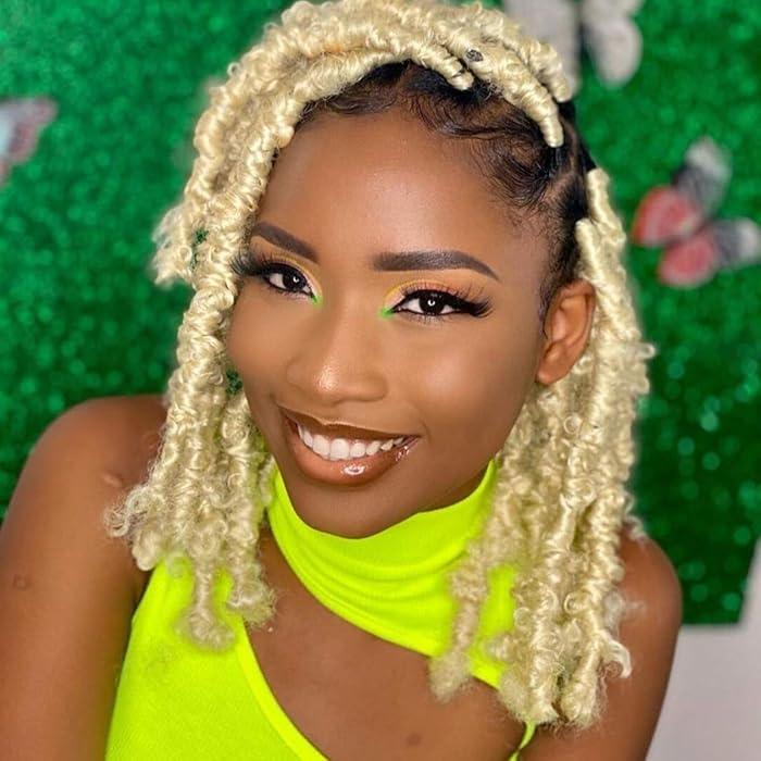 Buy 1 Packs Butterfly Locs Crochet Hair 12 Inch Prelooped Bob