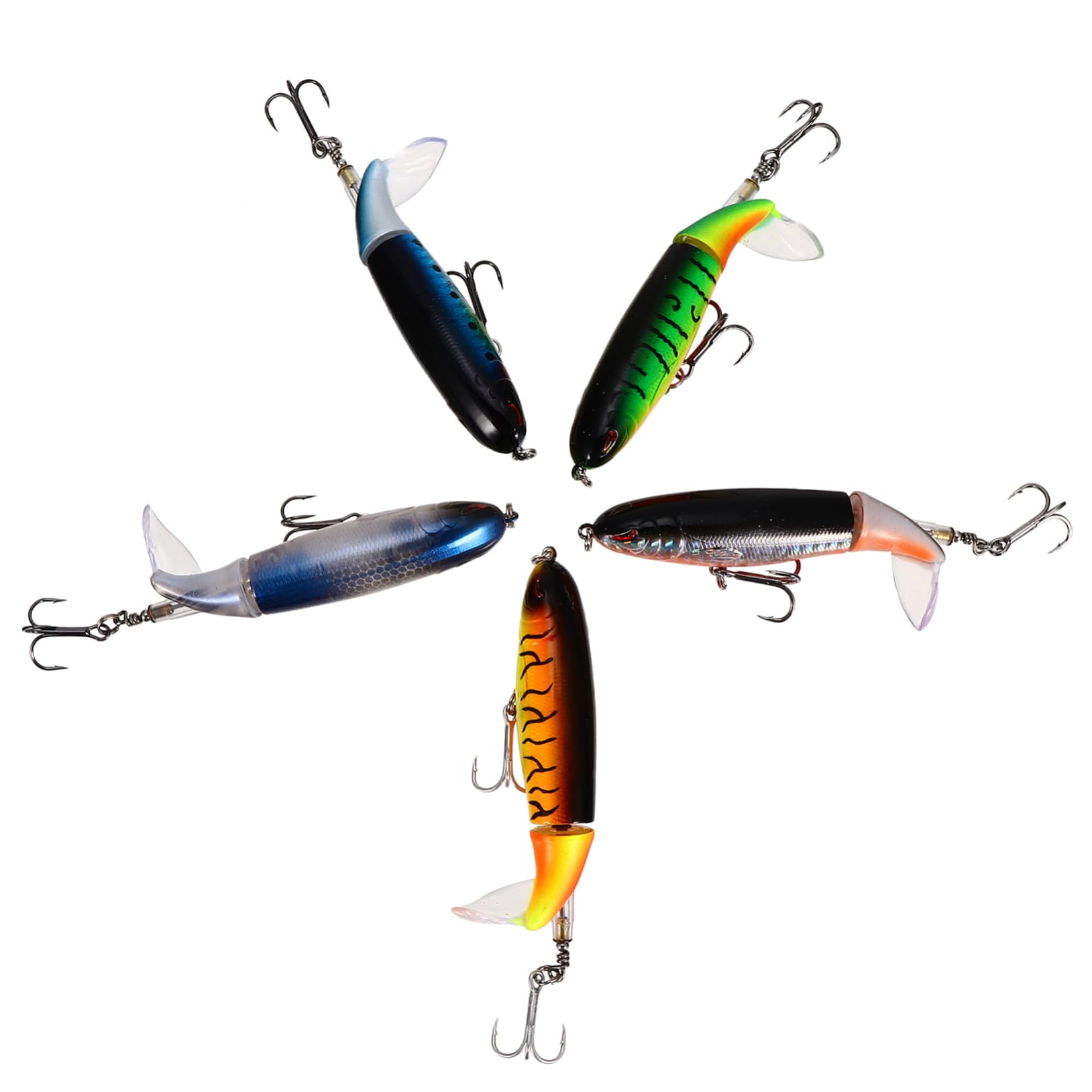 HANABASS Esche da Pesca Galleggianti 5 Pezzi 13g in Plastica Dure per Pesca Funzione Trappola Esca e Protezione Topwater