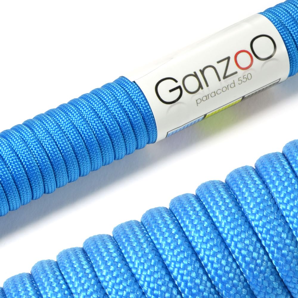 Ganzoo Paracord 550 Tipo 3, Cuerda 4 mm 100 m con 7 hebras Interiores, Funda poliéster/Nylon, para Outdoor Camping Supervivencia, rutas de Trekking, asegurar Tienda, Collar y Correa Perro, Oliva — view 28