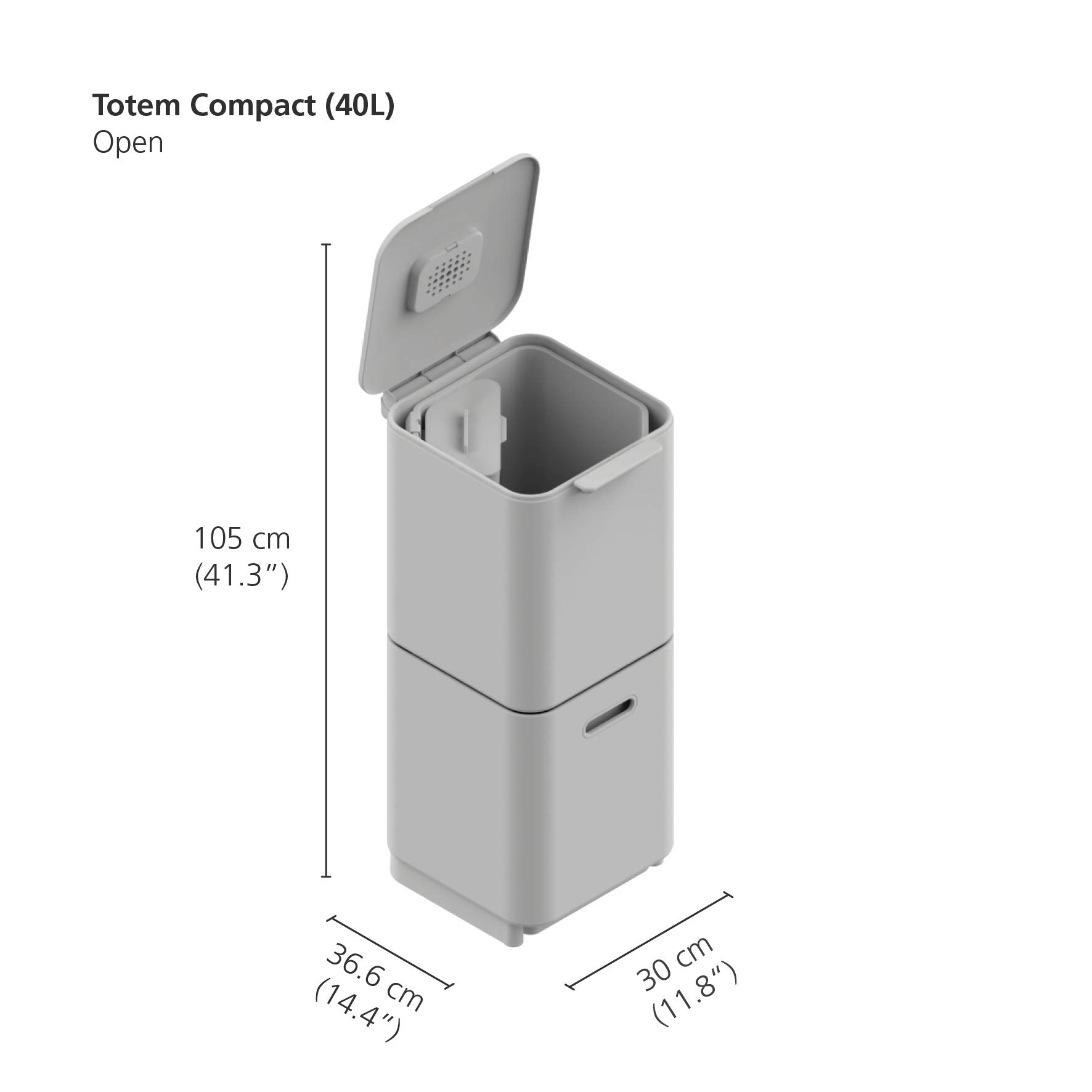 Joseph Joseph Intelligent Totem Compact 40Litre Waste Separation