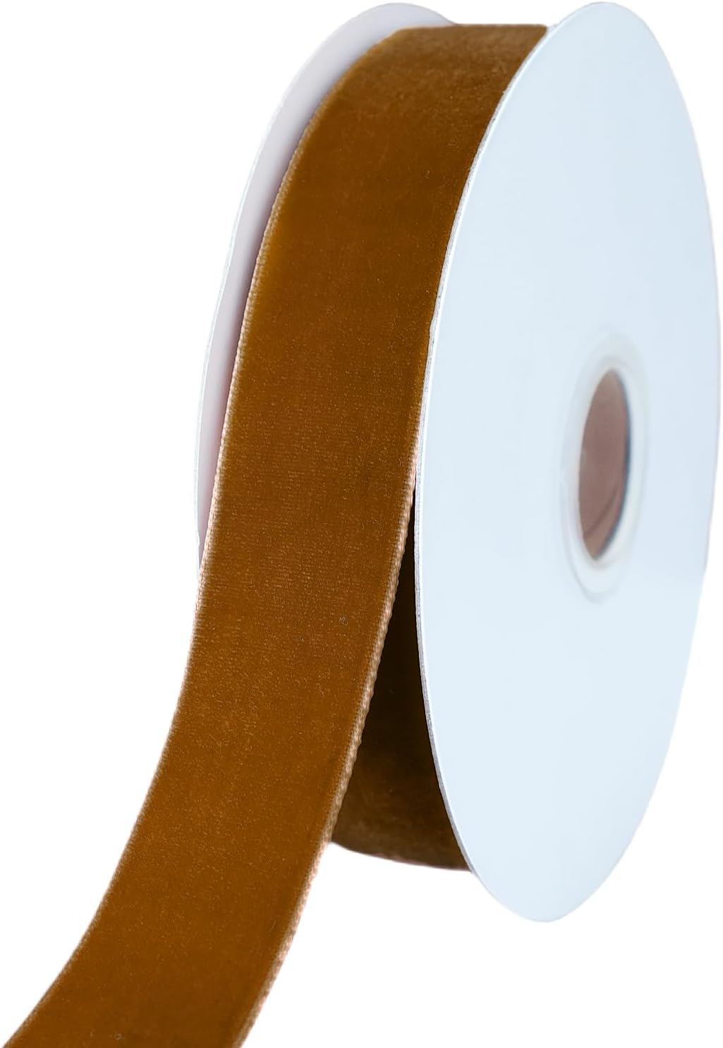 Abbaoww 10 Yards Brown Velvet Ribbon 1 Inch Wide Single Face Velvet Ribbon for Christmas Wreath Decoration Gift Wrapping DIY Project Bow Making Brown 1 Inch