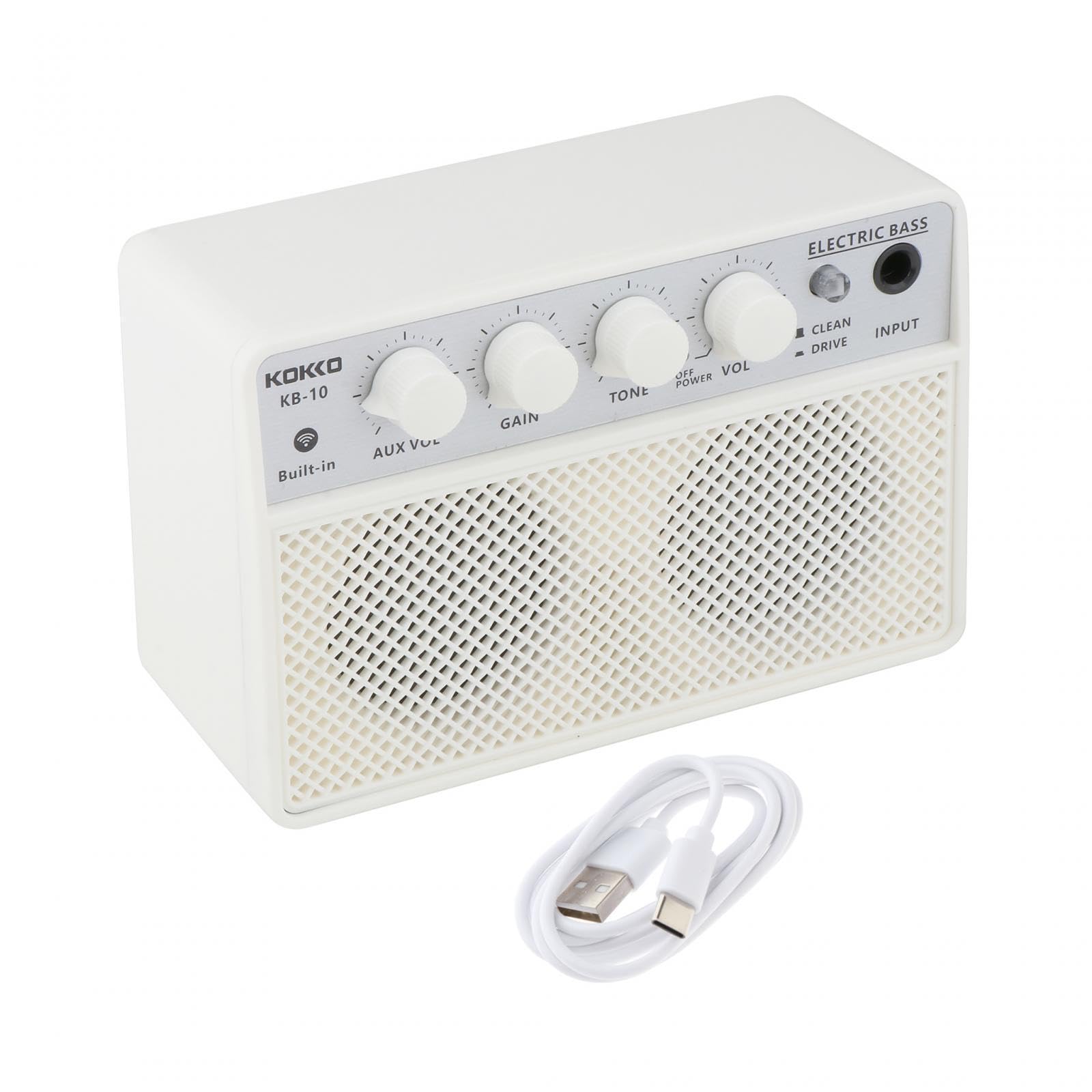 Stylowy przenośny mini głośnik z gitarą elektryczną zapewnia dźwięk | wzmacniacza basowego o mocy 10 W w dowolnym miejscu i czasie. Przenośny