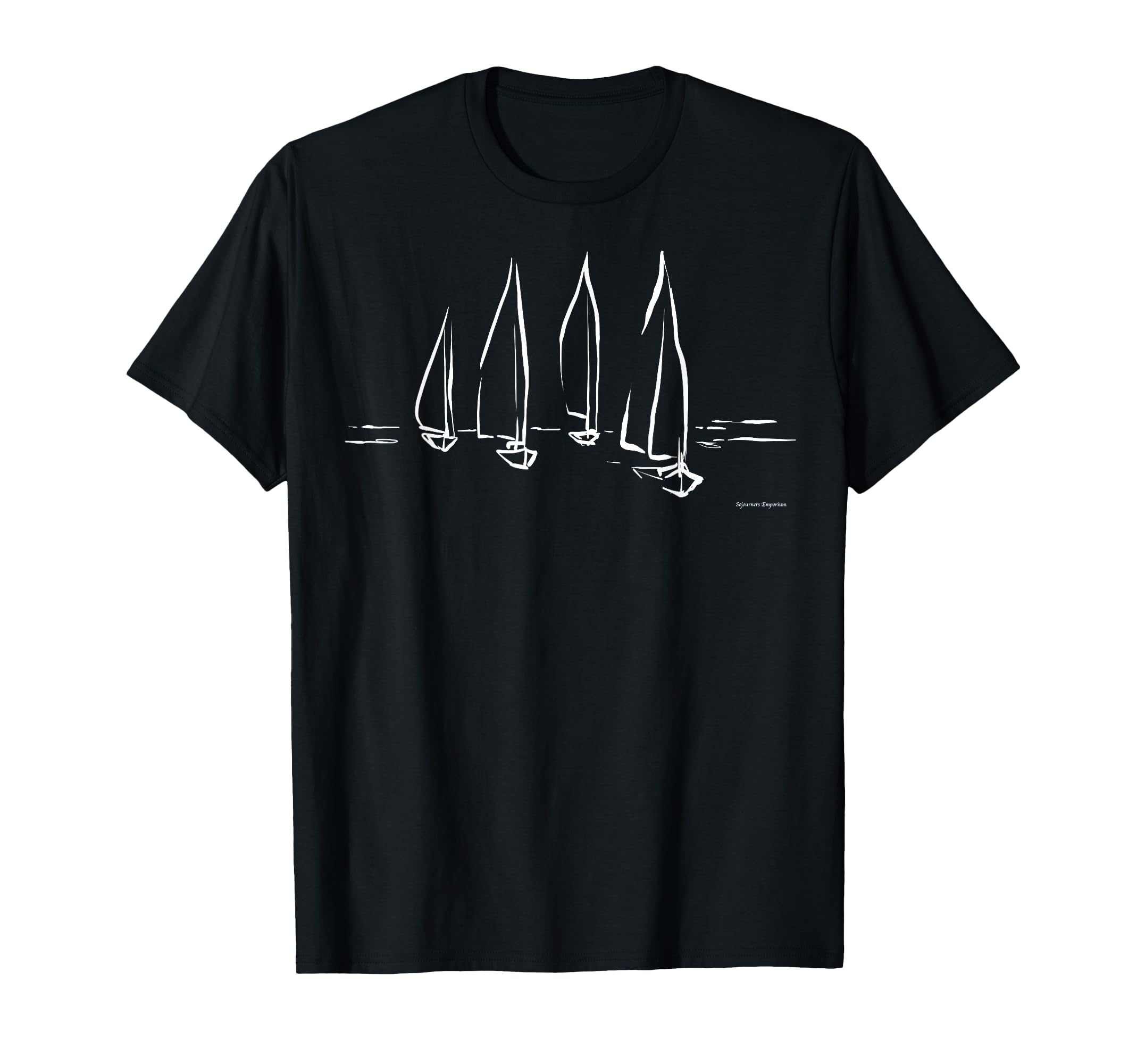 Photo 1 of 3 packSailboats on Open Water Nautical Theme Sailing Boating T-Shirt
