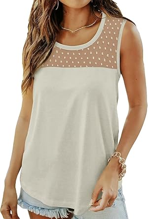 KISSMODA Womens Flora Print Tank Tops Ribbed Summer Shirt Sleeveless Summer Casual Women Blouses(S-3XL)