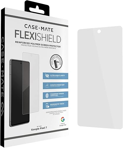 Case-Mate Protector de pantalla para Google Pixel 7 Pro 6.7 pulgadas Película antiarañazos con protección inastillable, TPU duradero, sensible al