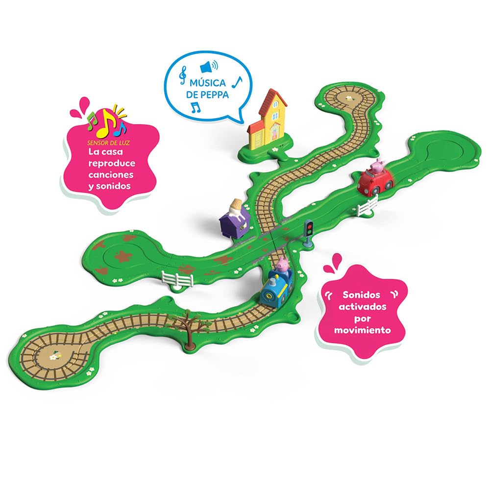 Świnka Peppa Circuit Pociąg i samochód