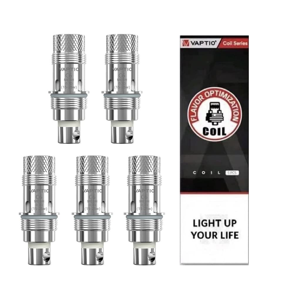 5 pices VAPTIO Cosmo Coil C6 Bobine de Rechange 0.7ohm pour kit Cosmo A1/Kit  Cosmo 2 Plus,sans liquide sans nicotine (C6) : Amazon.fr: Autres